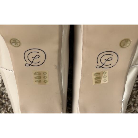 Chinese Laundry Nude Patent Peep Toe Sz 10 Platform Stiletto Heels 4 - Picture 6 of 7